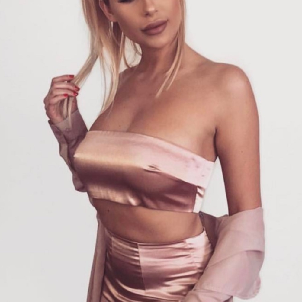 Meshki Rose tube top